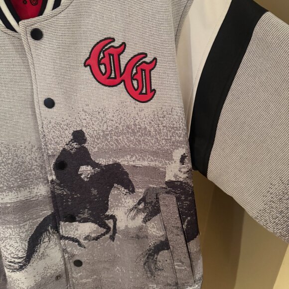 Compton Cowboys x Forever 21 Men’s Varsity Jacket – Large – Western Horseback Gr - Picture 4 of 16